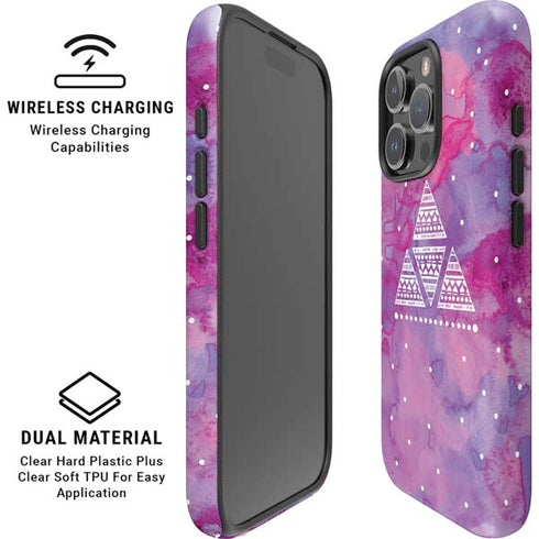 Pink Tribal Euphoria iPhone 16 Pro Magsafe Impact Case
